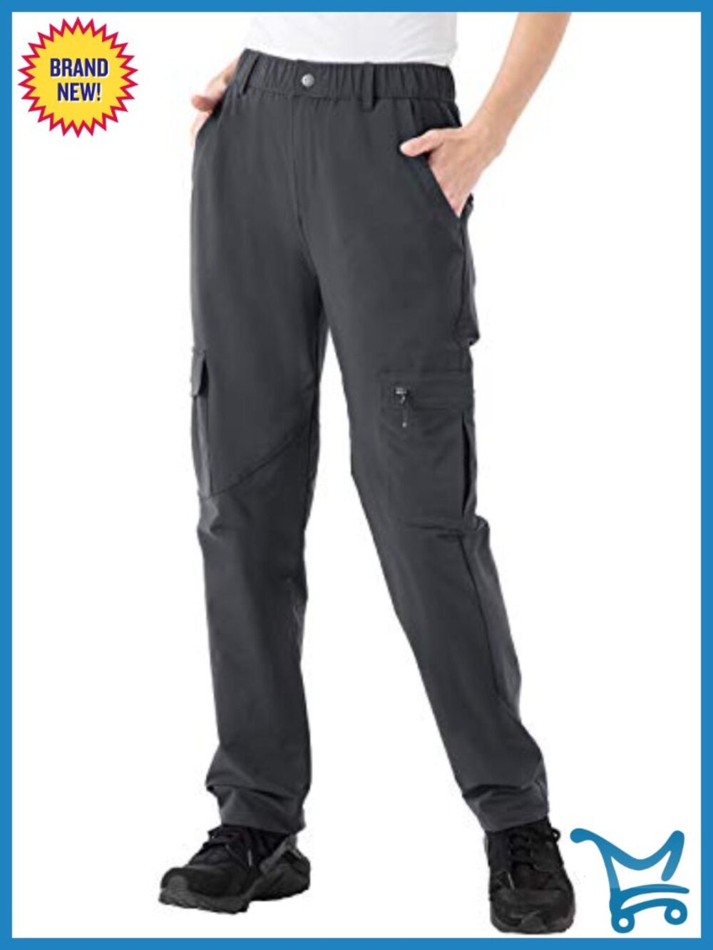 Hiking Cargo Pants Water-Resistant Quick Dry UPF 50+ Travel